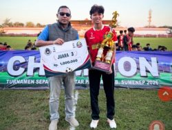 SMAN 1 Ambunten dan MTsN 2 Sumenep Juara Turnamen Sepak Bola Pelajar Sumenep 2026