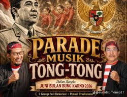 Gebrak Kota Sumenep Parade Musik Tong-Tong Siap Meriahkan Bulan Bung Karno 2026