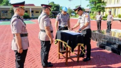 Kapolresta Sumenep Pimpin Sertijab Kabagren, Tekankan Amanah dan Pelayanan Prima