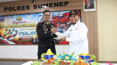 Polresta Sumenep Gelar Upacara Hari Bhayangkara ke-80, Tegaskan Komitmen Pelayanan Presisi
