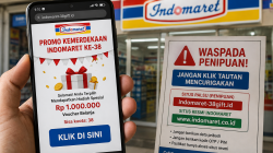 Waspada Penipuan Berkedok Promo Kemerdekaan Indomaret, Jangan Klik indomaret-38gift.id